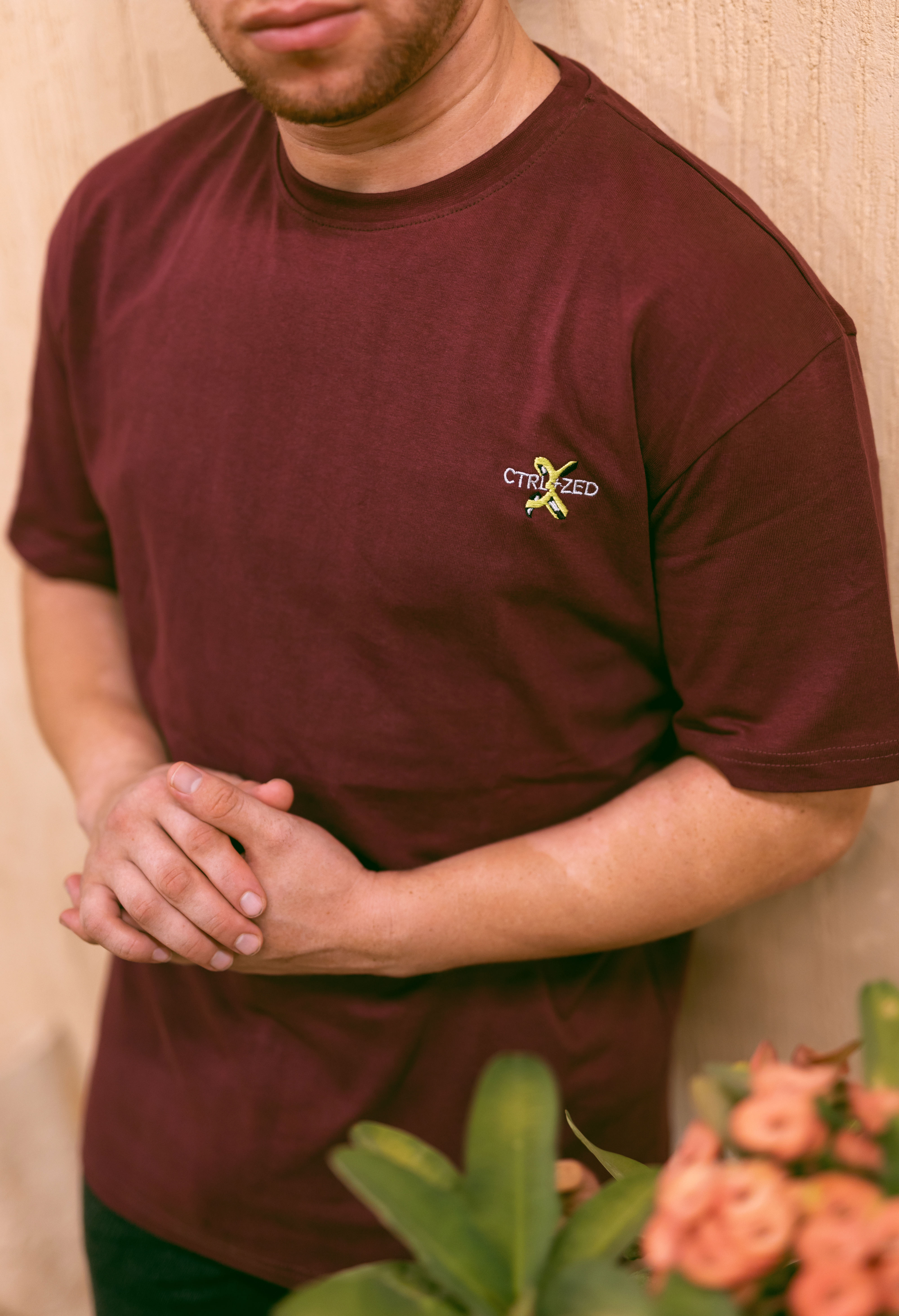 Burgundy Casual T-Shirt