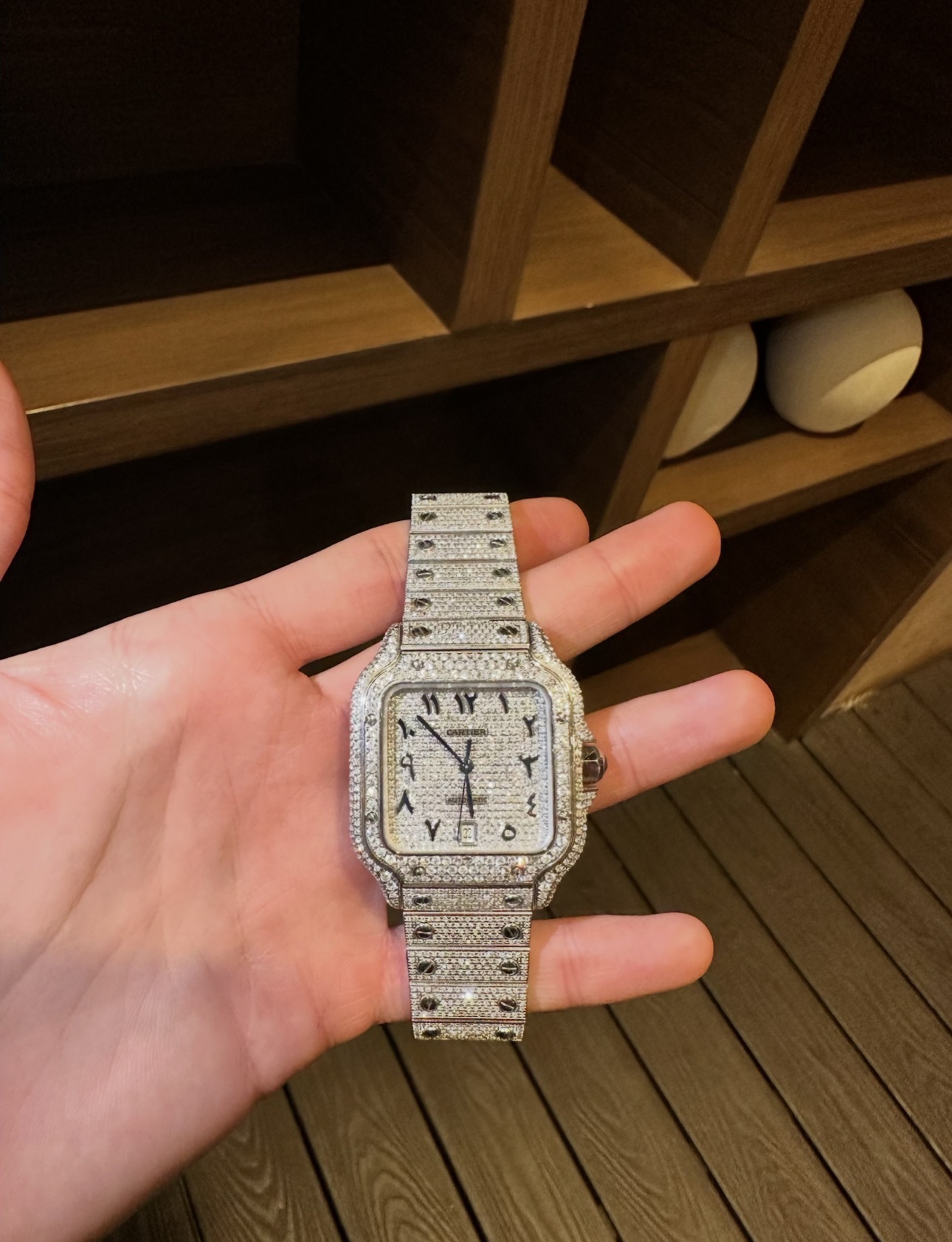 CARTIER SANTOS FULL ICE