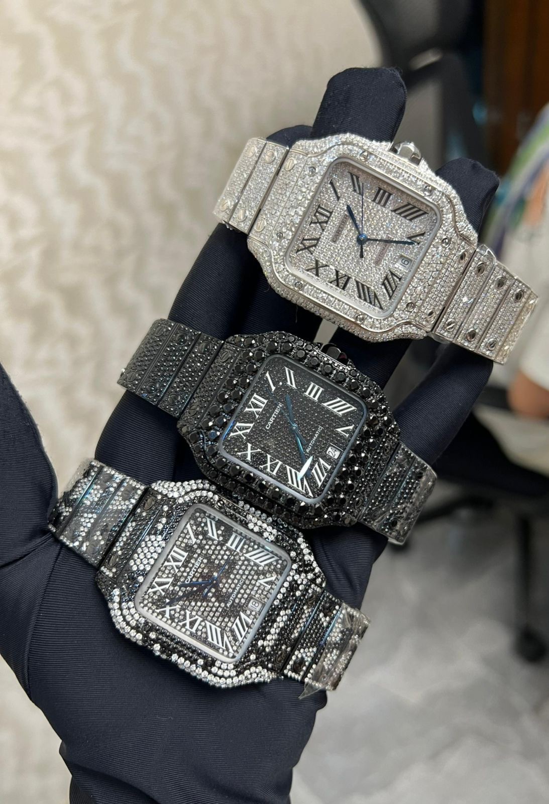 CARTIER SANTOS FULL ICE