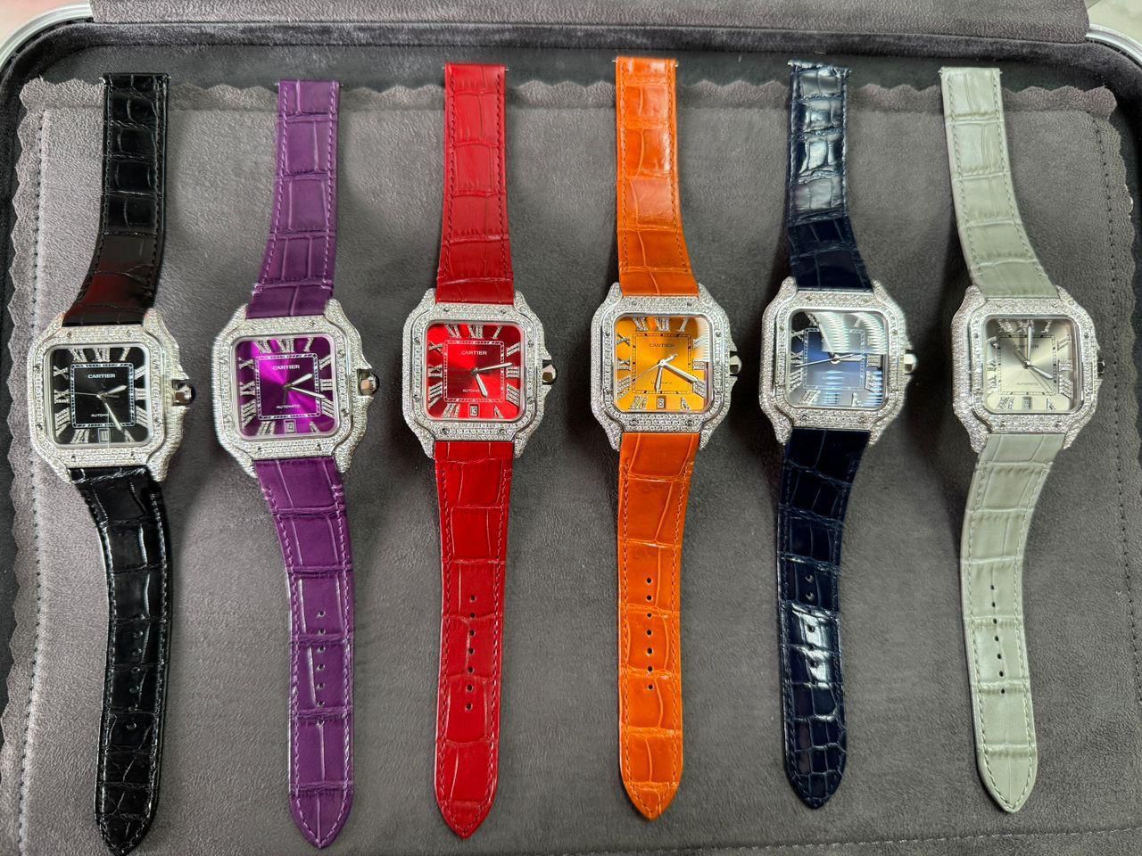 CARTIER SANTOS L CUSTOM ICE