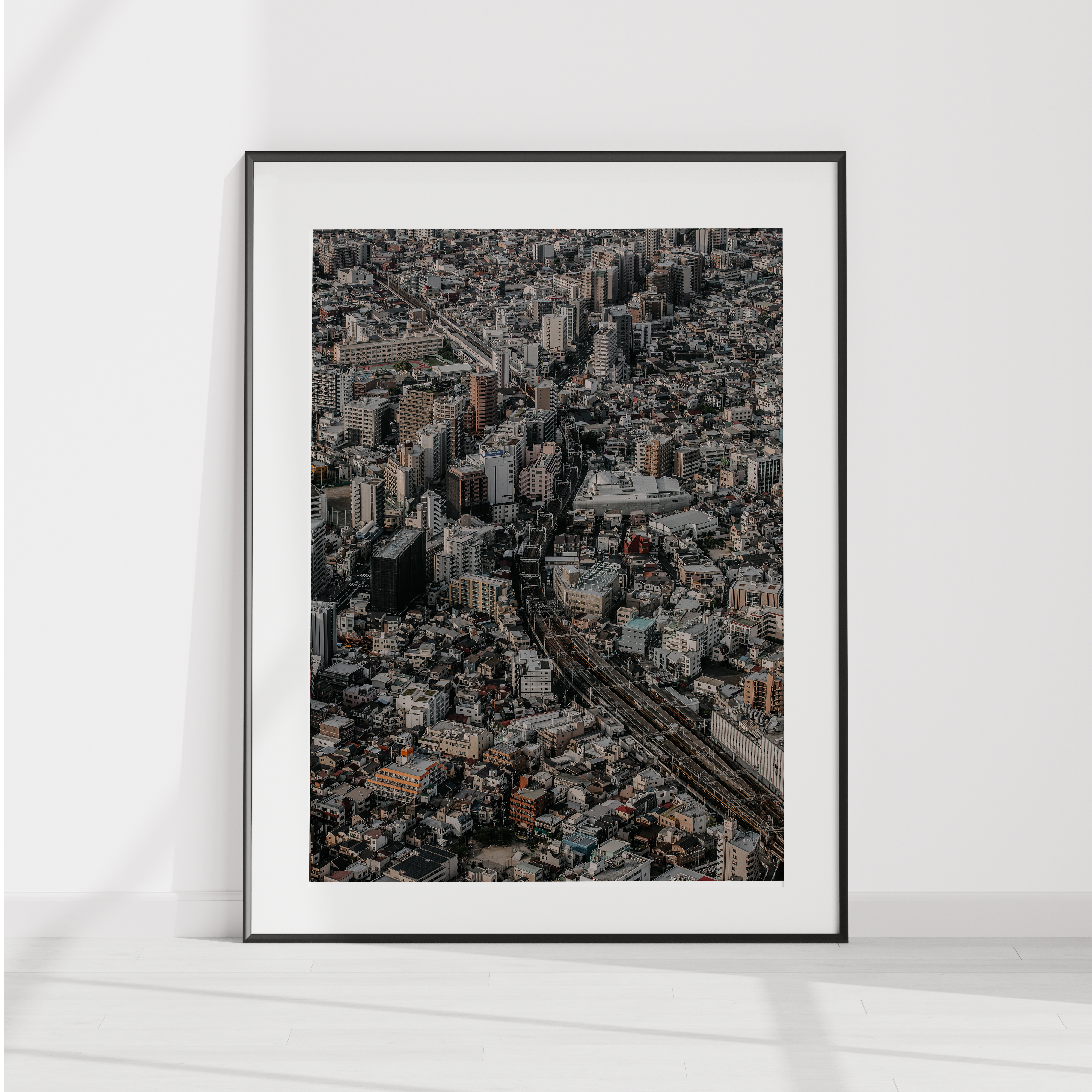 Tokyo Train Track Digital Wall Art
