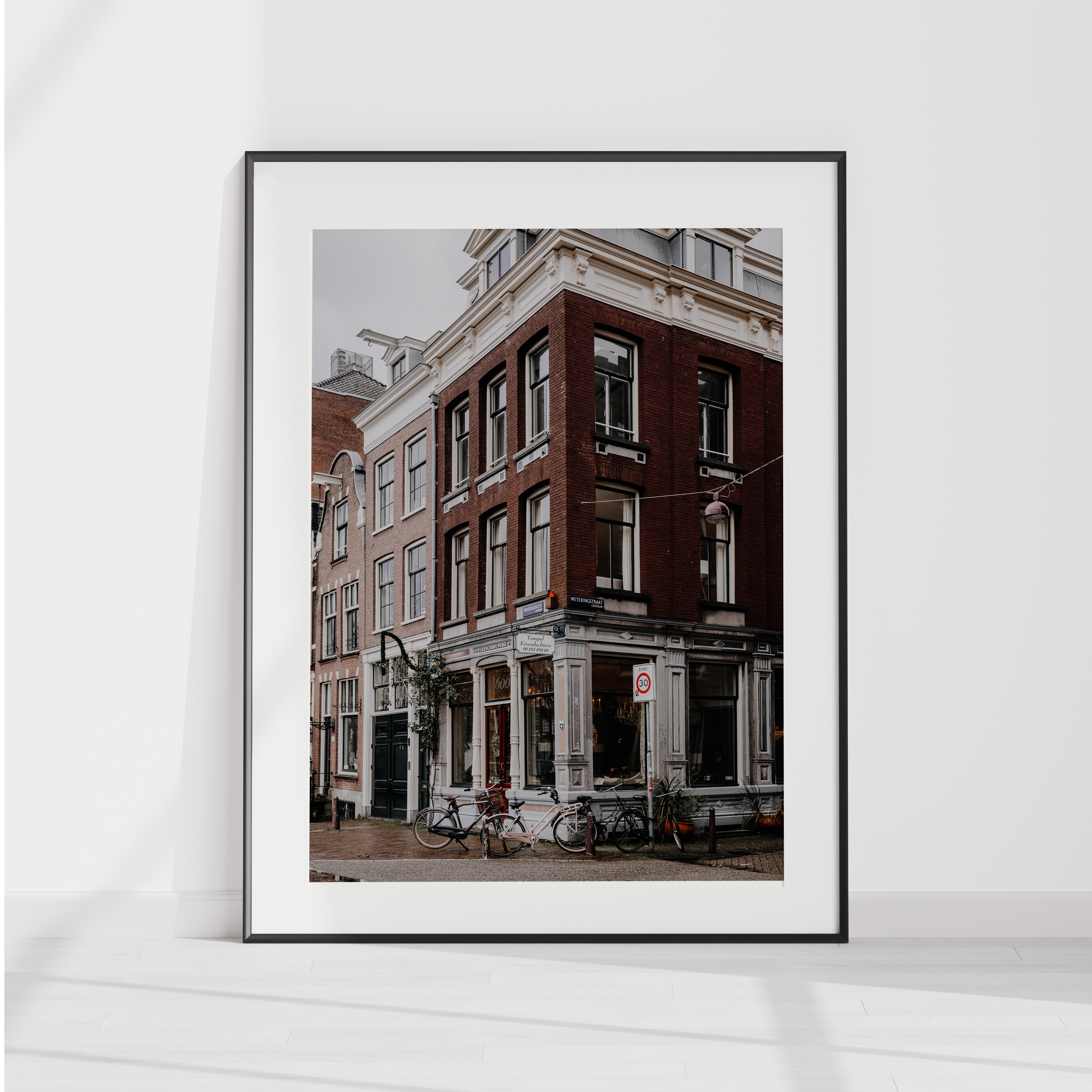 Amsterdam Brick Building Digital Wall Art