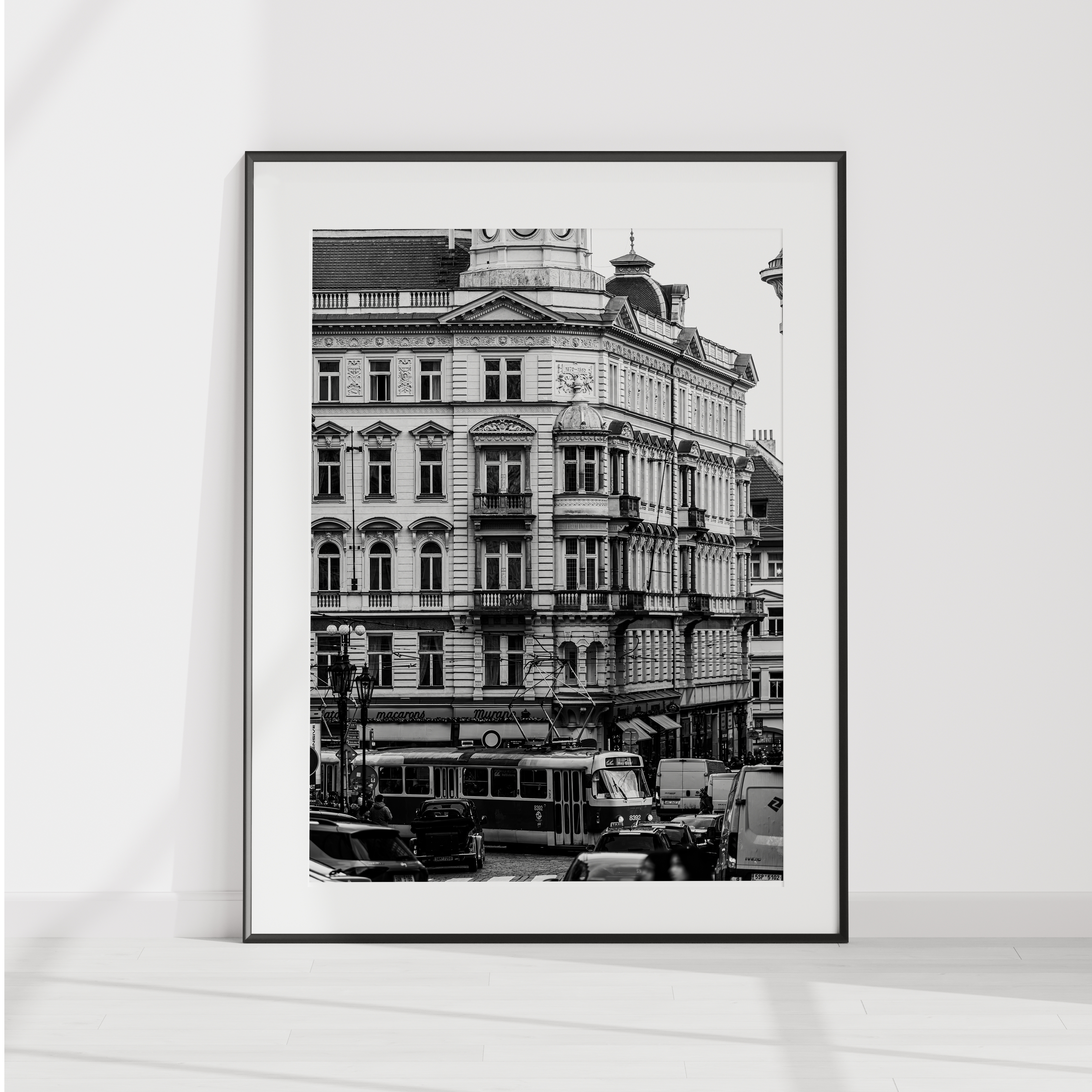 Prague Tram Digital Wall Art