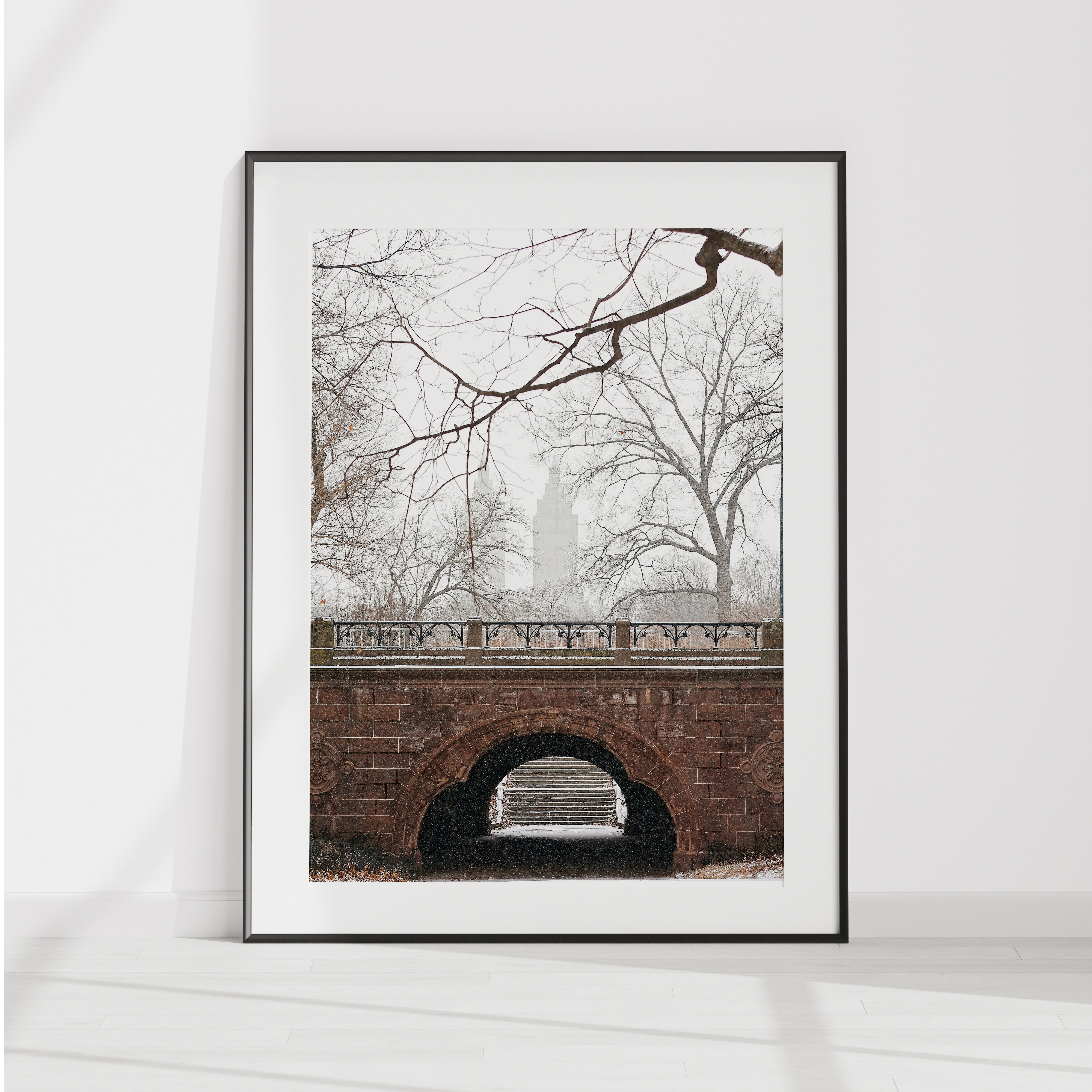 Central Park Bridge Digital Wall Art