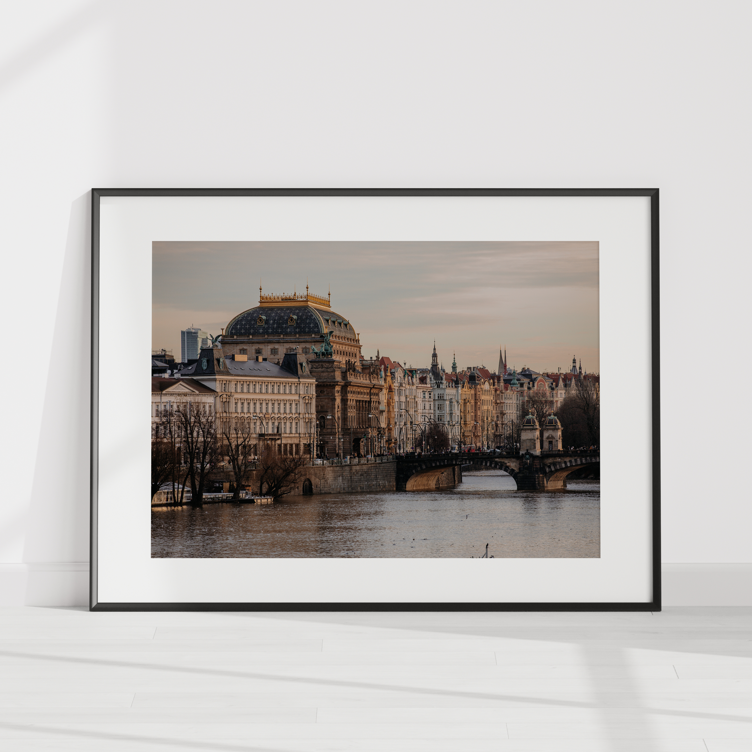 Prague Cityscape Digital Wall Art
