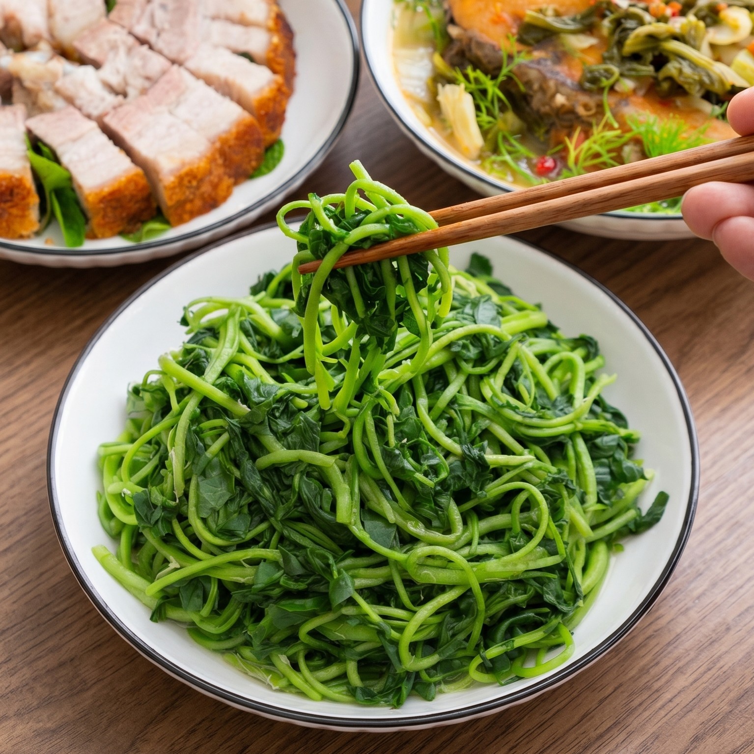 RAU CẢI XOONG LUỘC