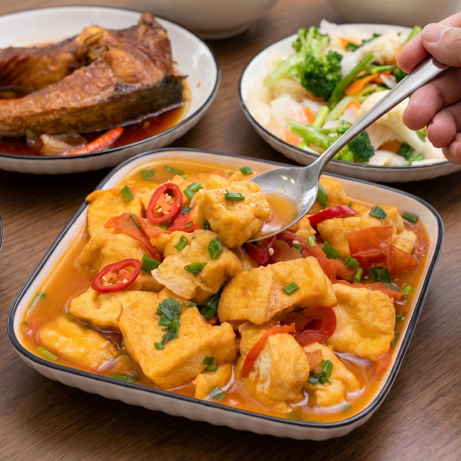 ĐẬU XỐT CÀ CHUA