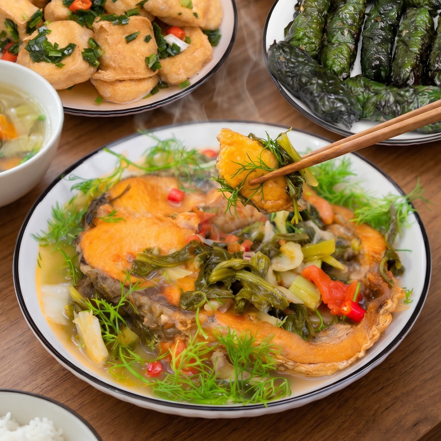 CÁ TRẮM OM DƯA
