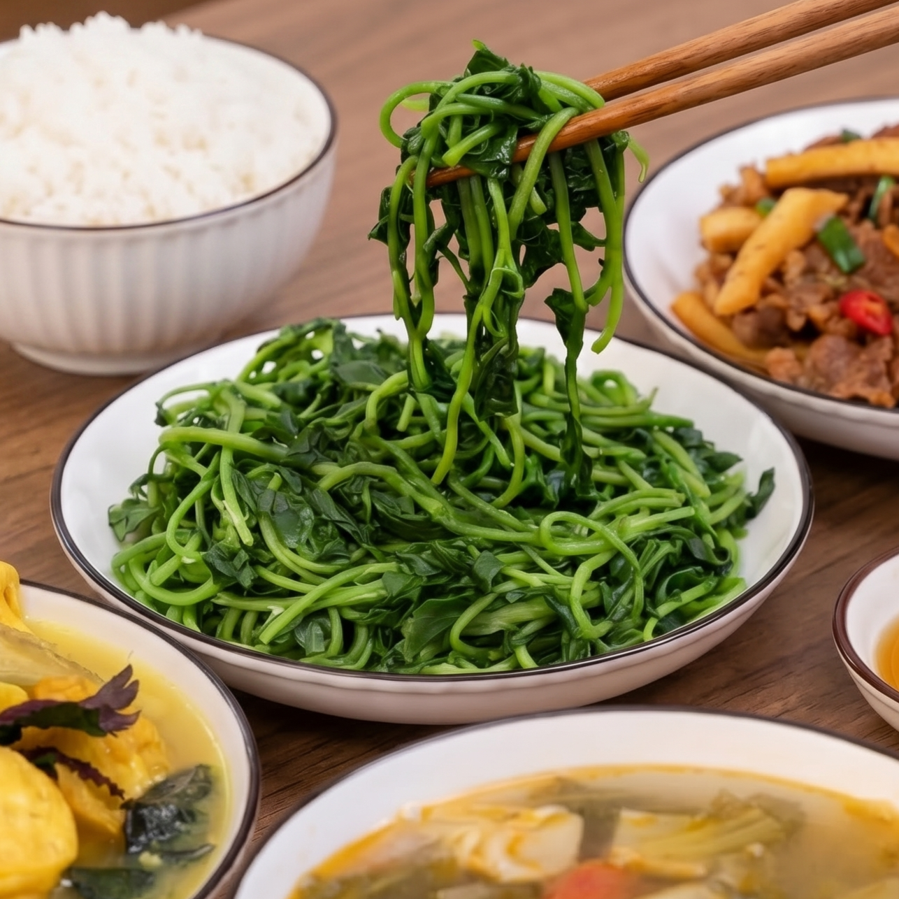 RAU CẢI XOONG LUỘC