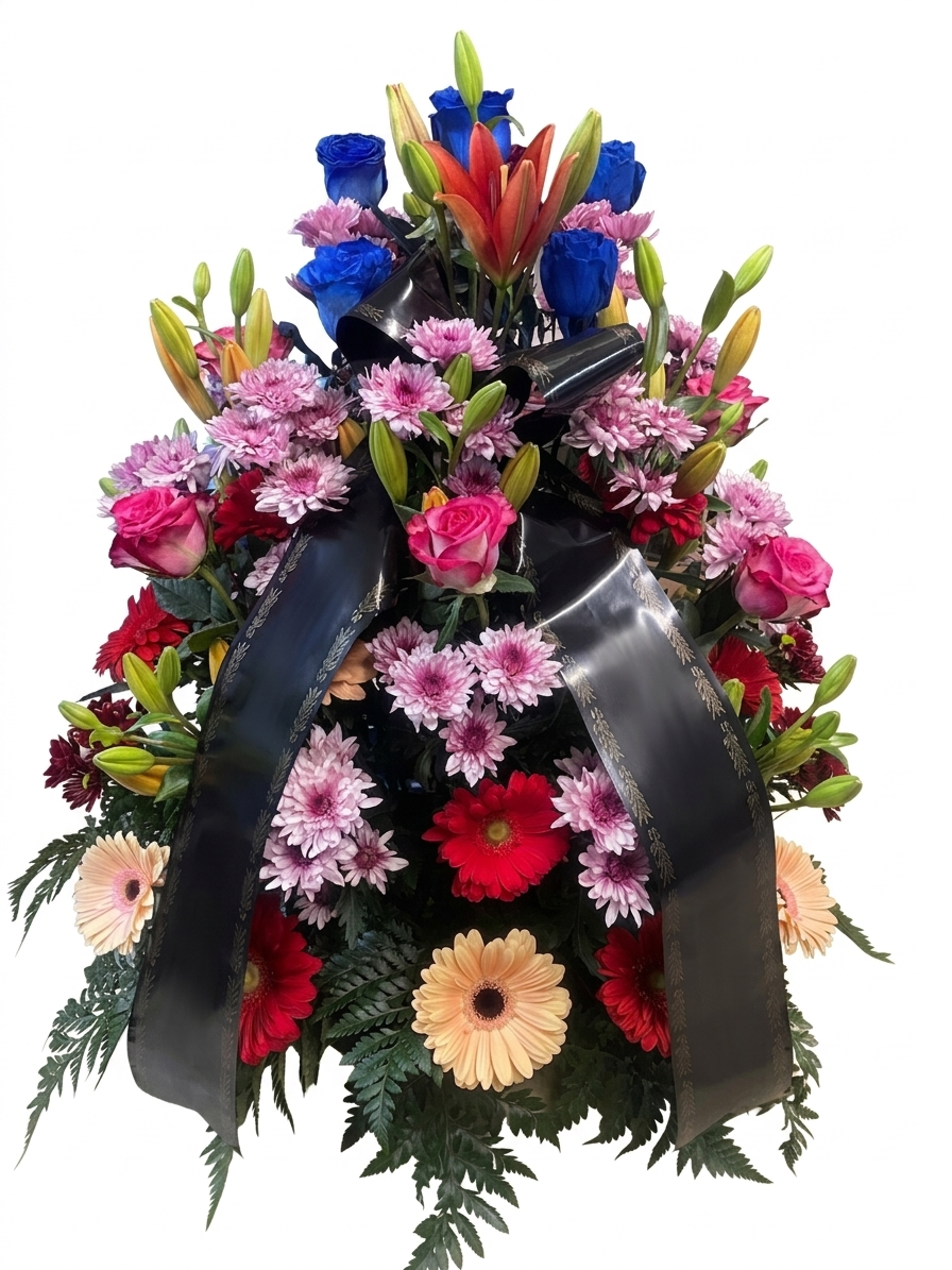 Cesto di fiori funebre