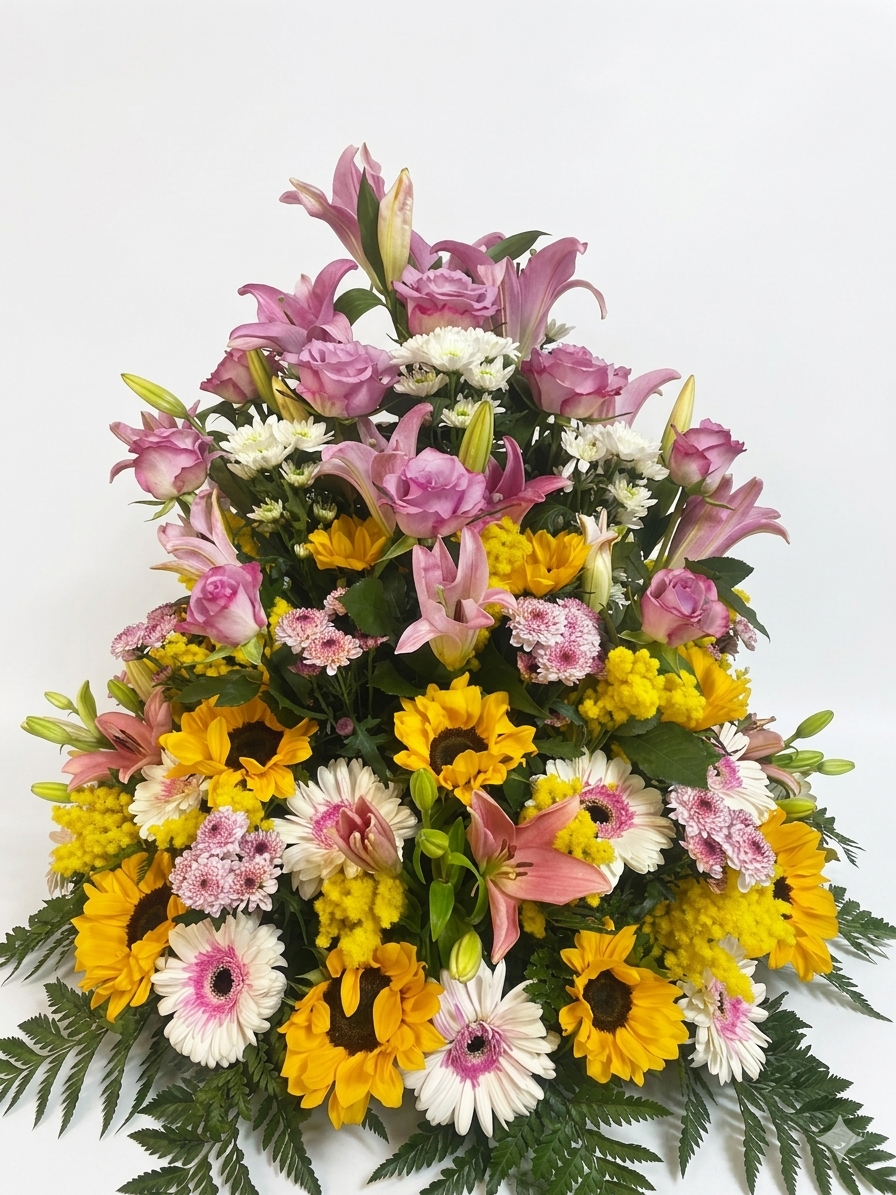 Cesto di fiori funebre