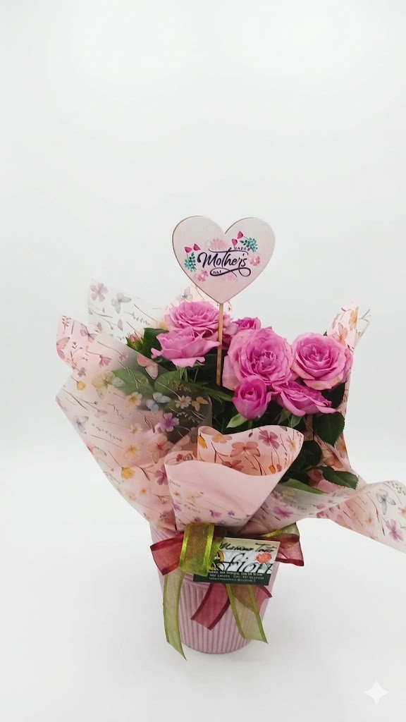 Bouquet di rose rosa