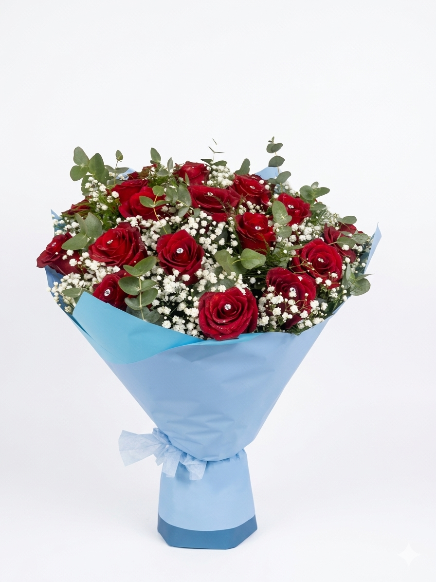 Mazzo di Rose a stelo lungo