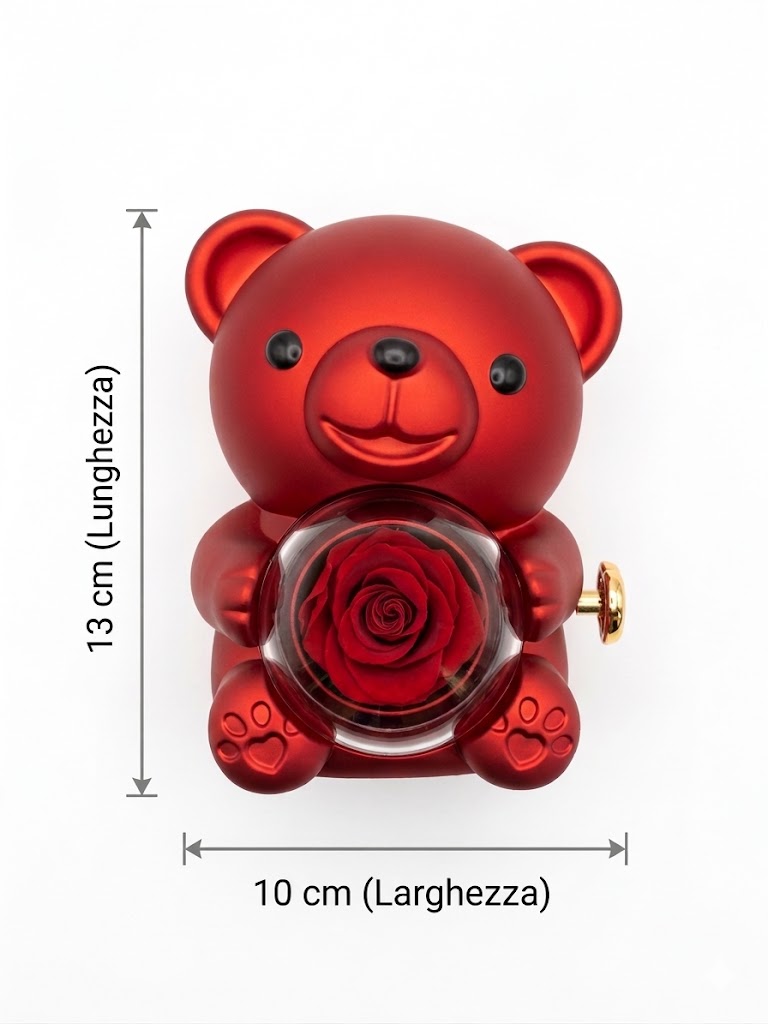 Orsetto con Rosa Eterna