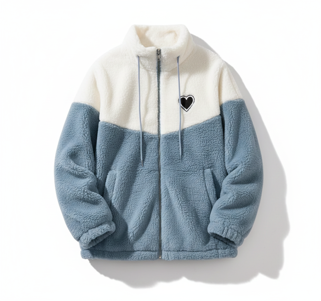 Cozy Fleece Zip Hoodie Jacket