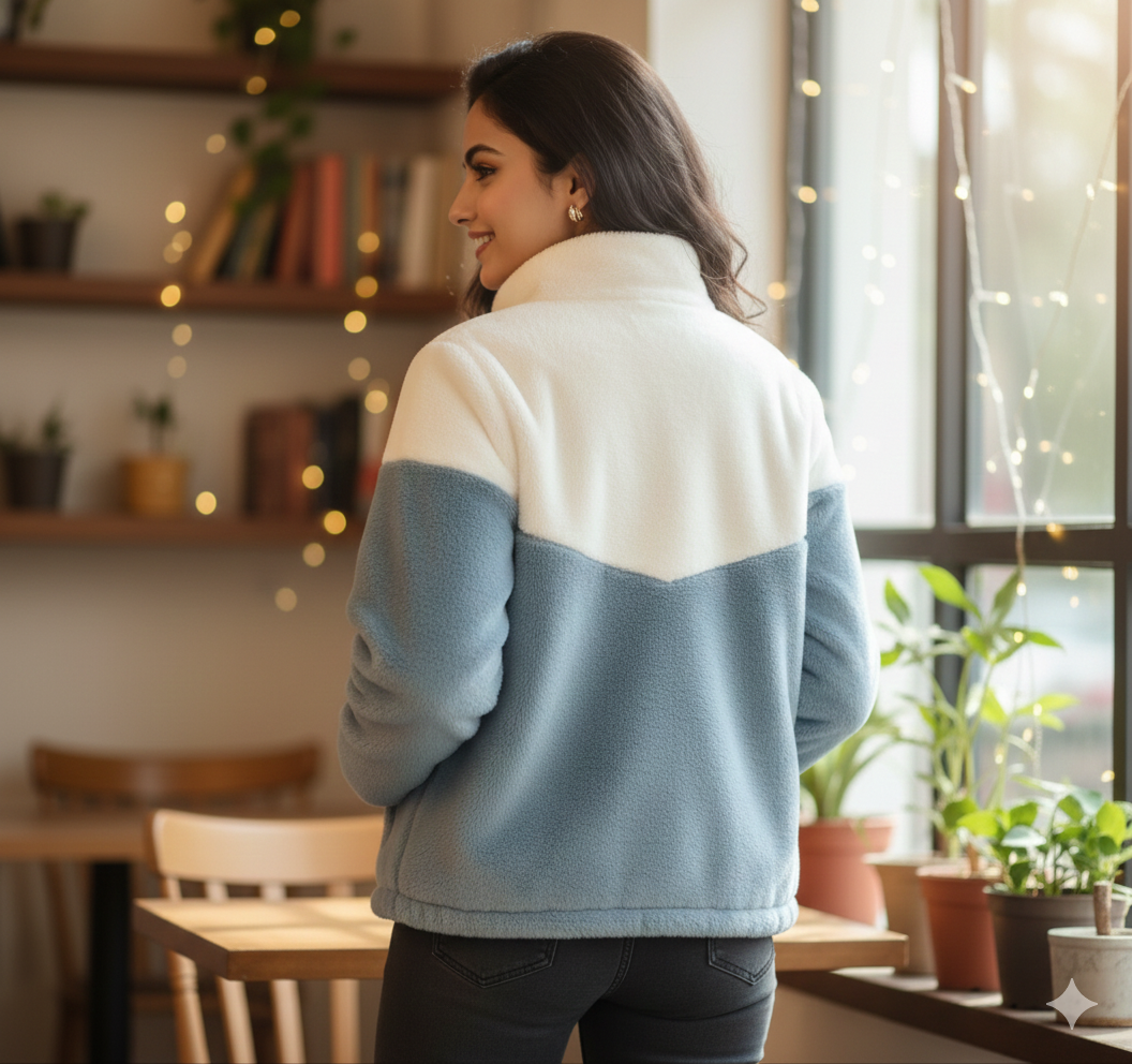 Cozy Fleece Zip Hoodie Jacket