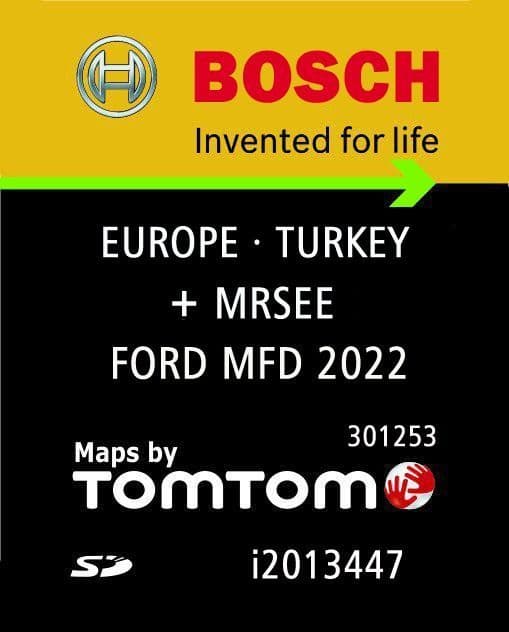 SD card 2022 FORD MFD Sync 1 Western Europe