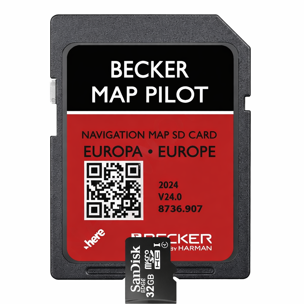 Mercedes Becker Map Pilot v24 2024-2025 SD Card Europe