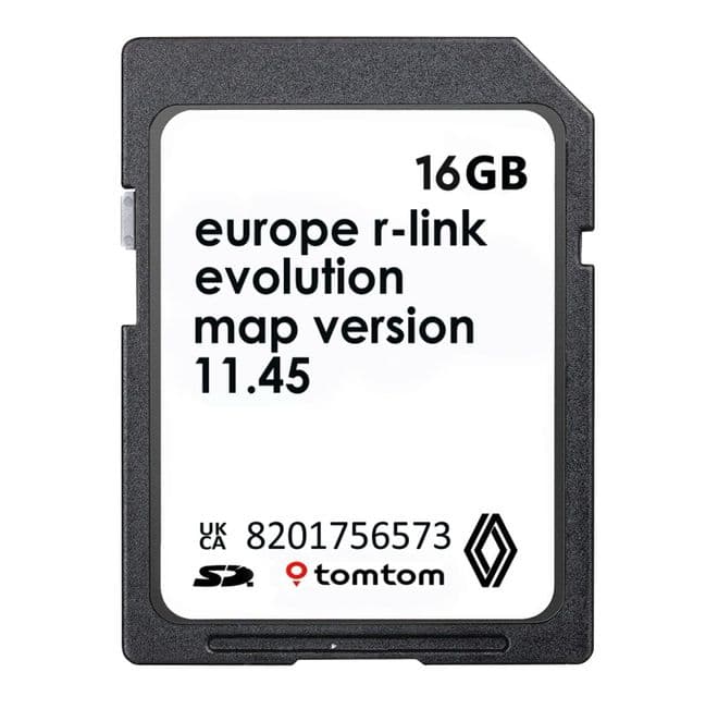 SD Card Sat Nav Renault Tom Tom Live Carminat 2025 Map Update Version 11.45