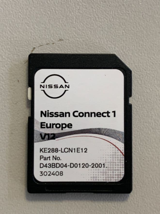 SD Card Navigation Maps Nissan Connect 1 Europe v12 2022