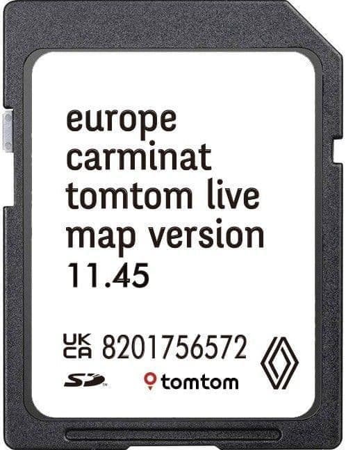 SD Card Renault Tom Tom live Carminat 2025-2026 Map Update Version 11.45