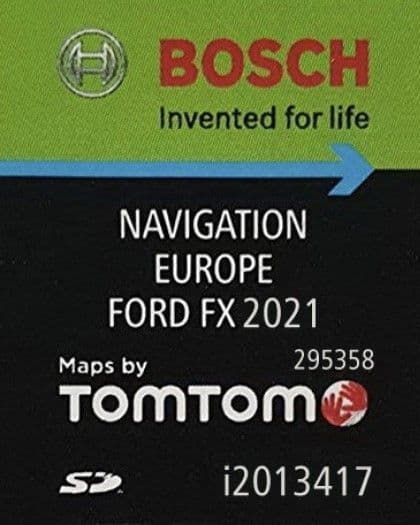 SD CARD Ford FX Navigation 2021 maps Europe
