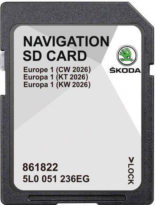 SKODA DISCOVER MEDIA AS MIB2 2026 SAT NAV MAP UPDATE SD CARD
