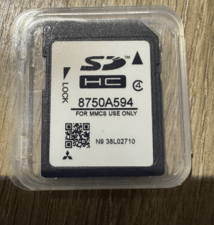 Mitsubishi MMCS W-15 W-17 Navigation Navi SD card Europe 2024 8750A594