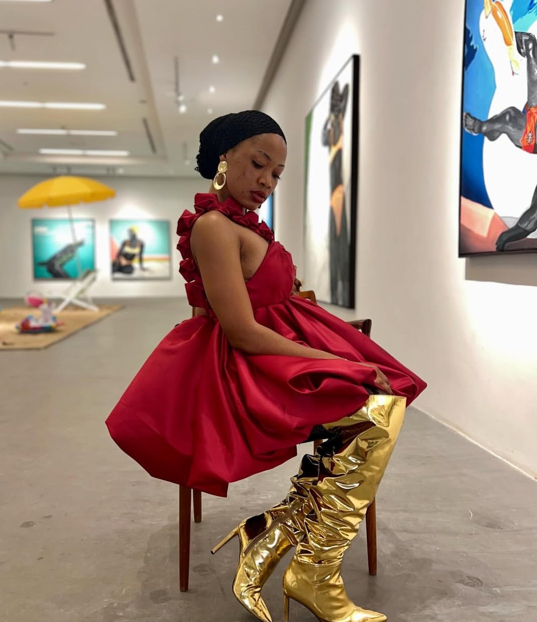 Elegant Red Cocktail Dress