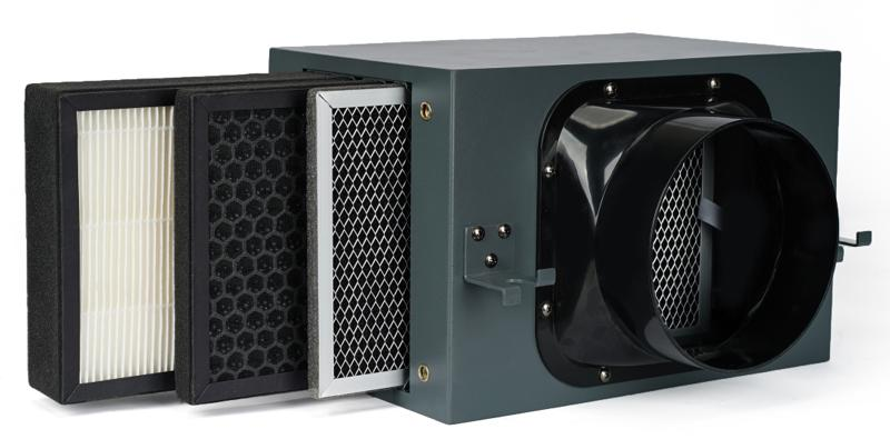 Air Purifier Box with HEPA and Carbon Filters