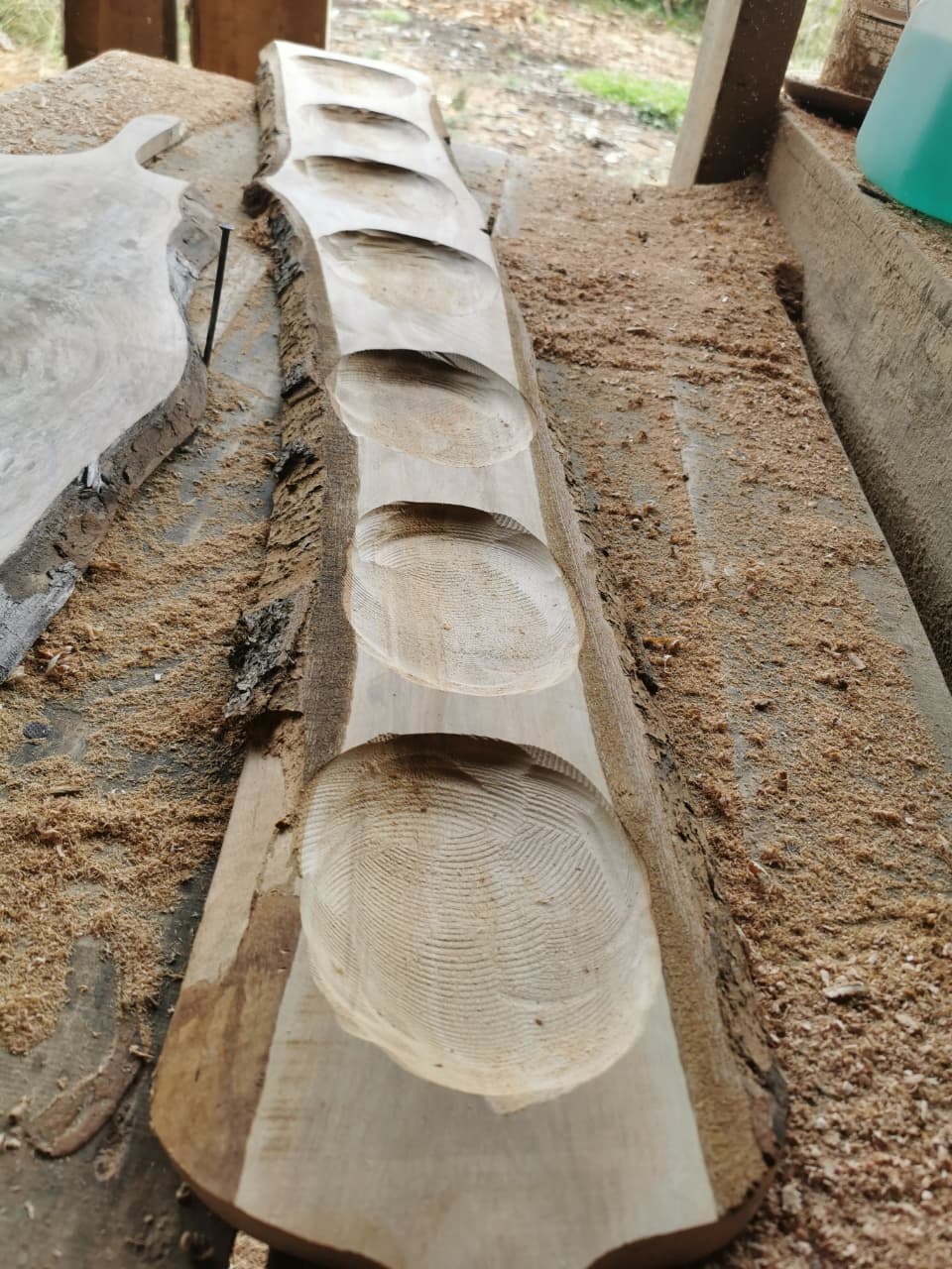 Bandeja de madera para aperitivos