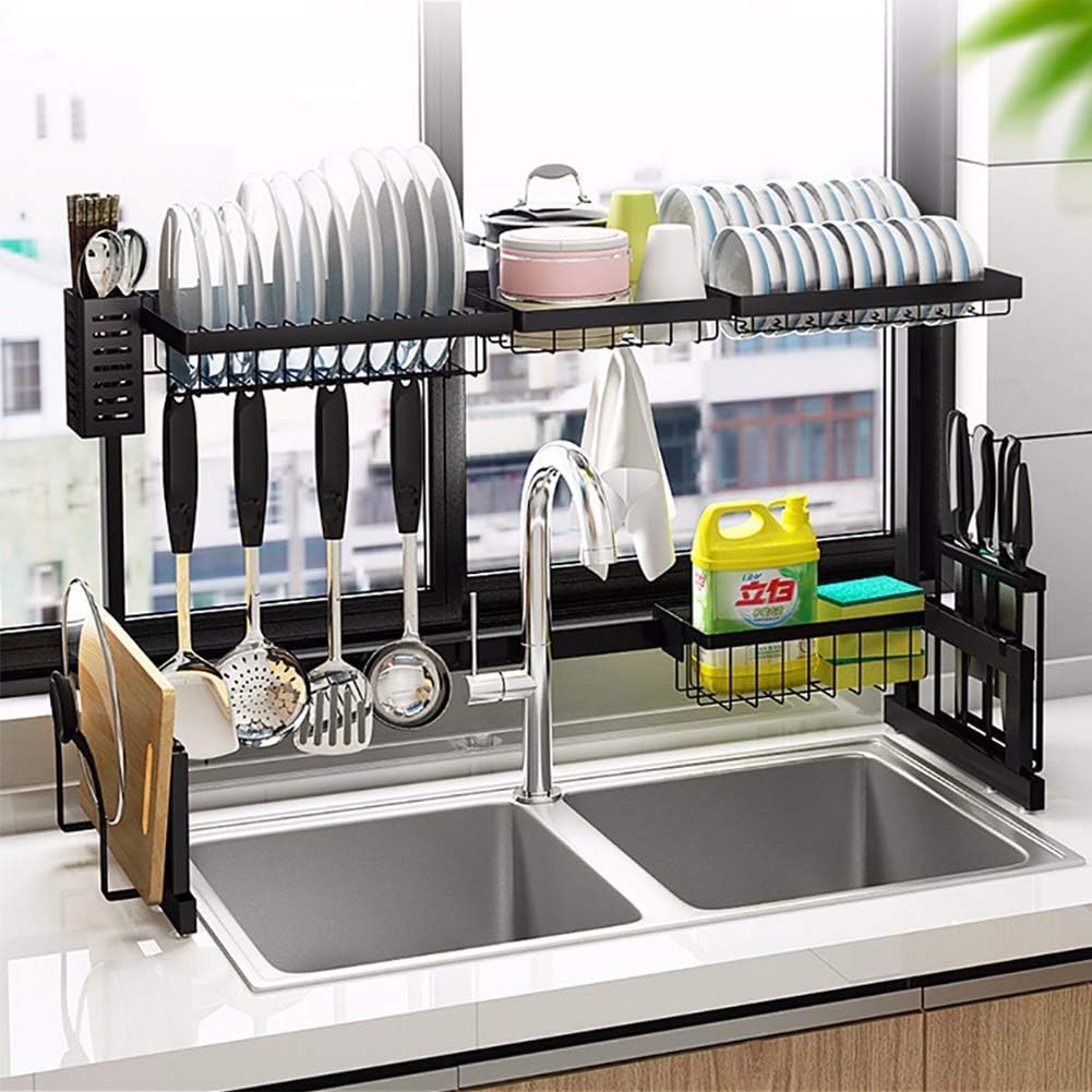 Over-the-Sink Dish Rack Organizer