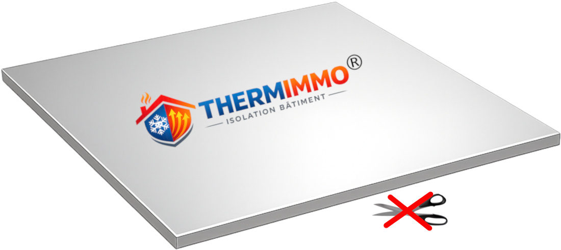Panneau super - isolant Thermimmo Fort le plus fin et le plus performant au monde R5,9 - 13mm - mur - sol
