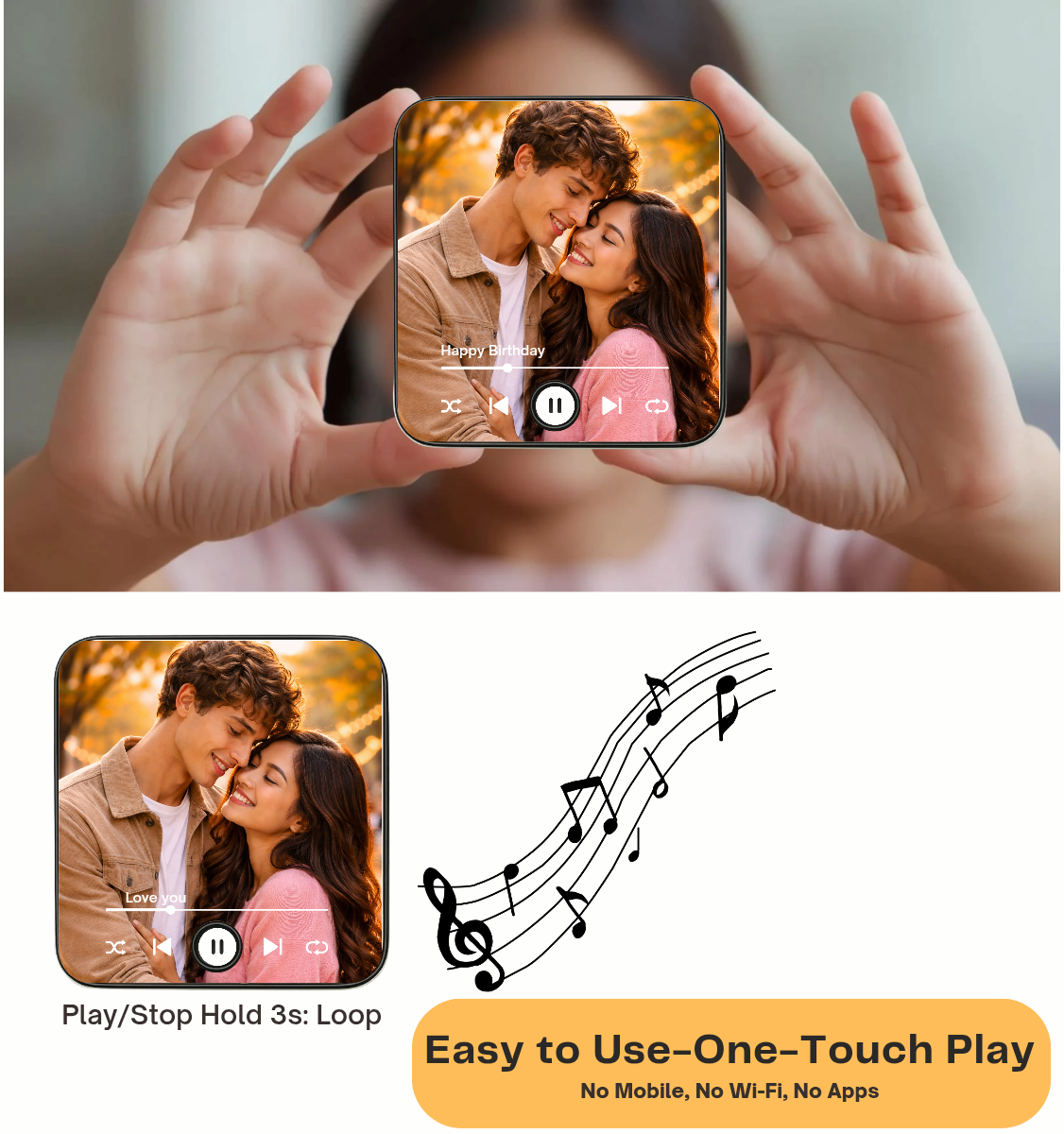 Customized Music Photo Fridge Magnets 
