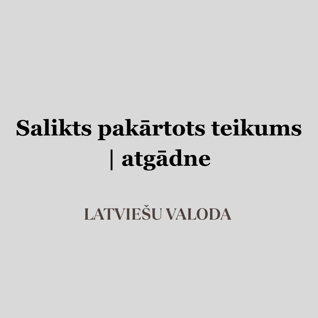Salikts pakārtots teikums | Latviešu valoda 