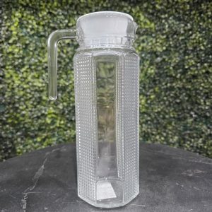 Jarra de vidrio texturizado