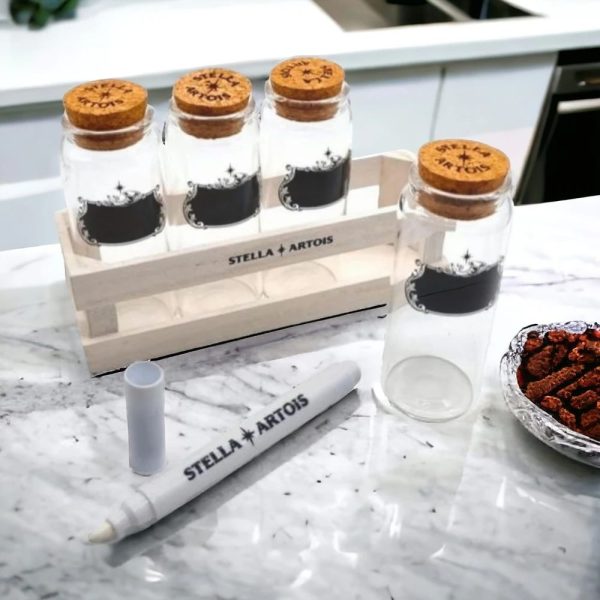 Set de Frascos de Vidrio Stella Artois