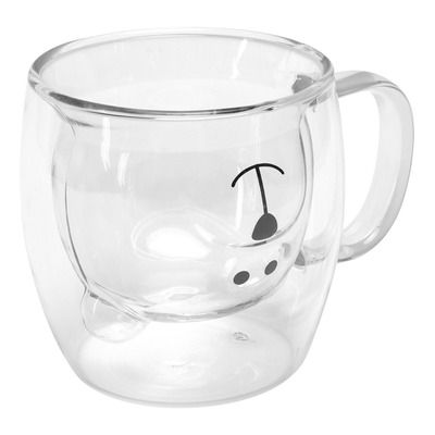 Taza de Vidrio Doble Pared Osito