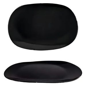 Plato Oval Negro