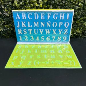 Plantilla de Letras y Números