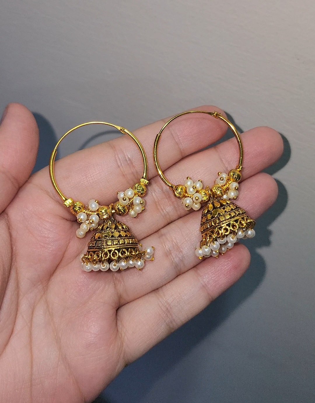 Pearls jhumkiyan 