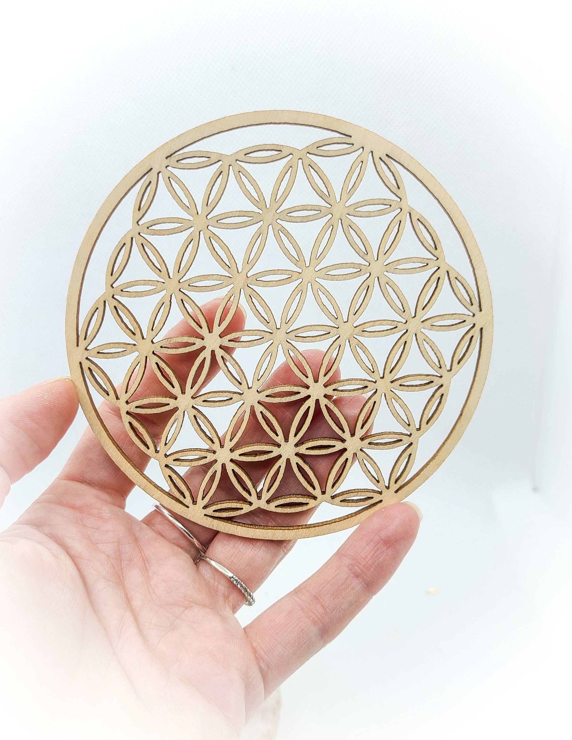 Fleur de vie en bois