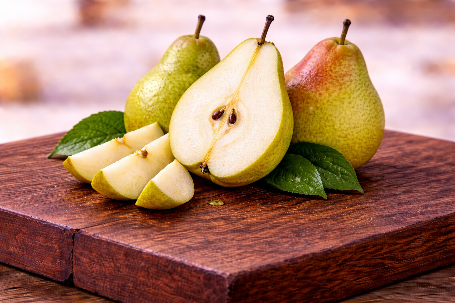 Peras frescas