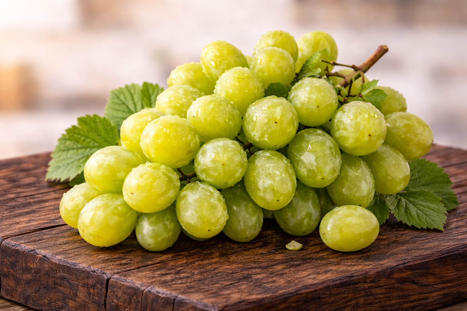 Uvas Verdes Frescas