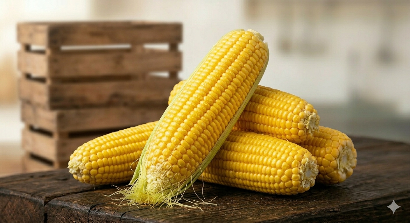 Elote amarillo fresco
