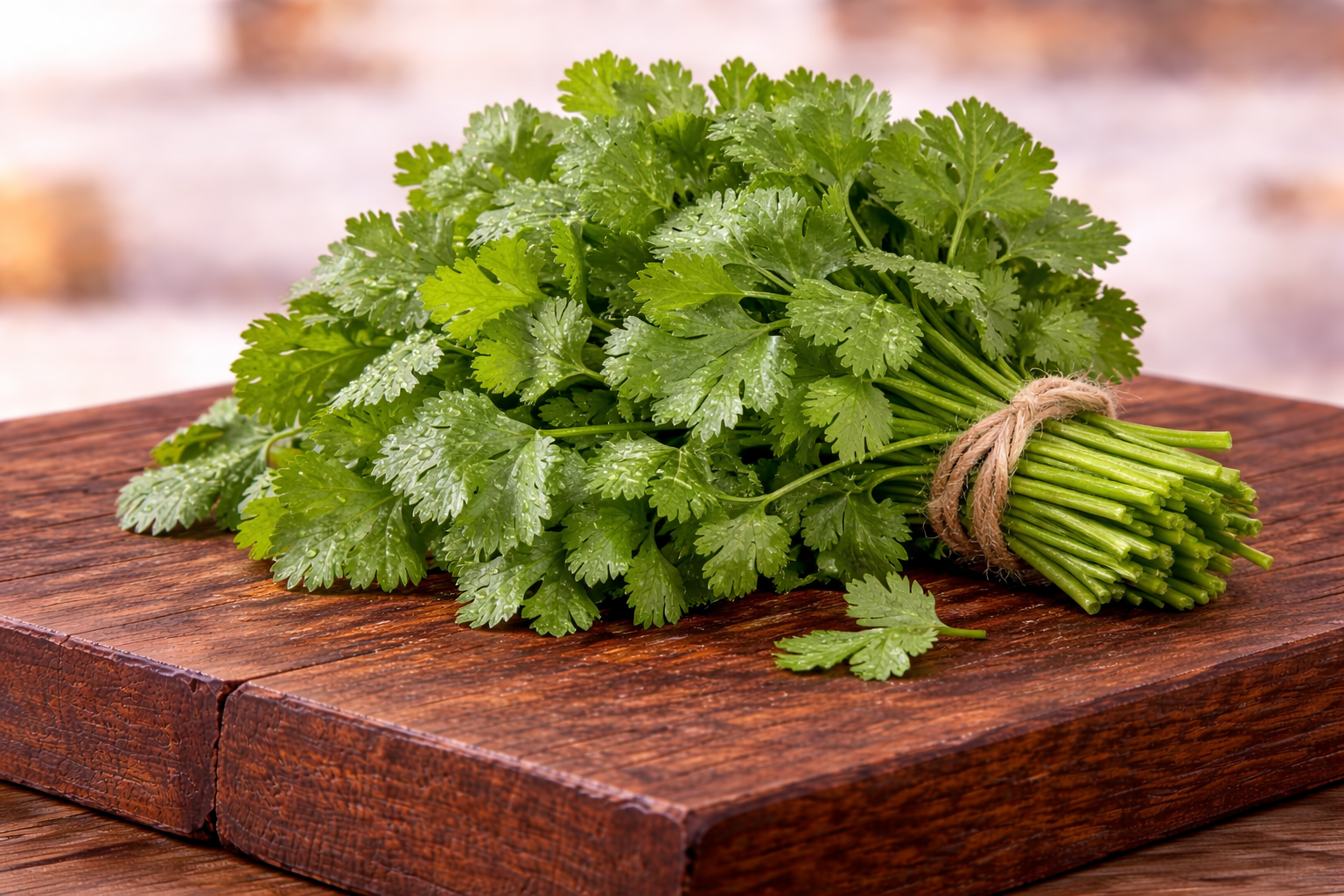 Manojo de cilantro fresco