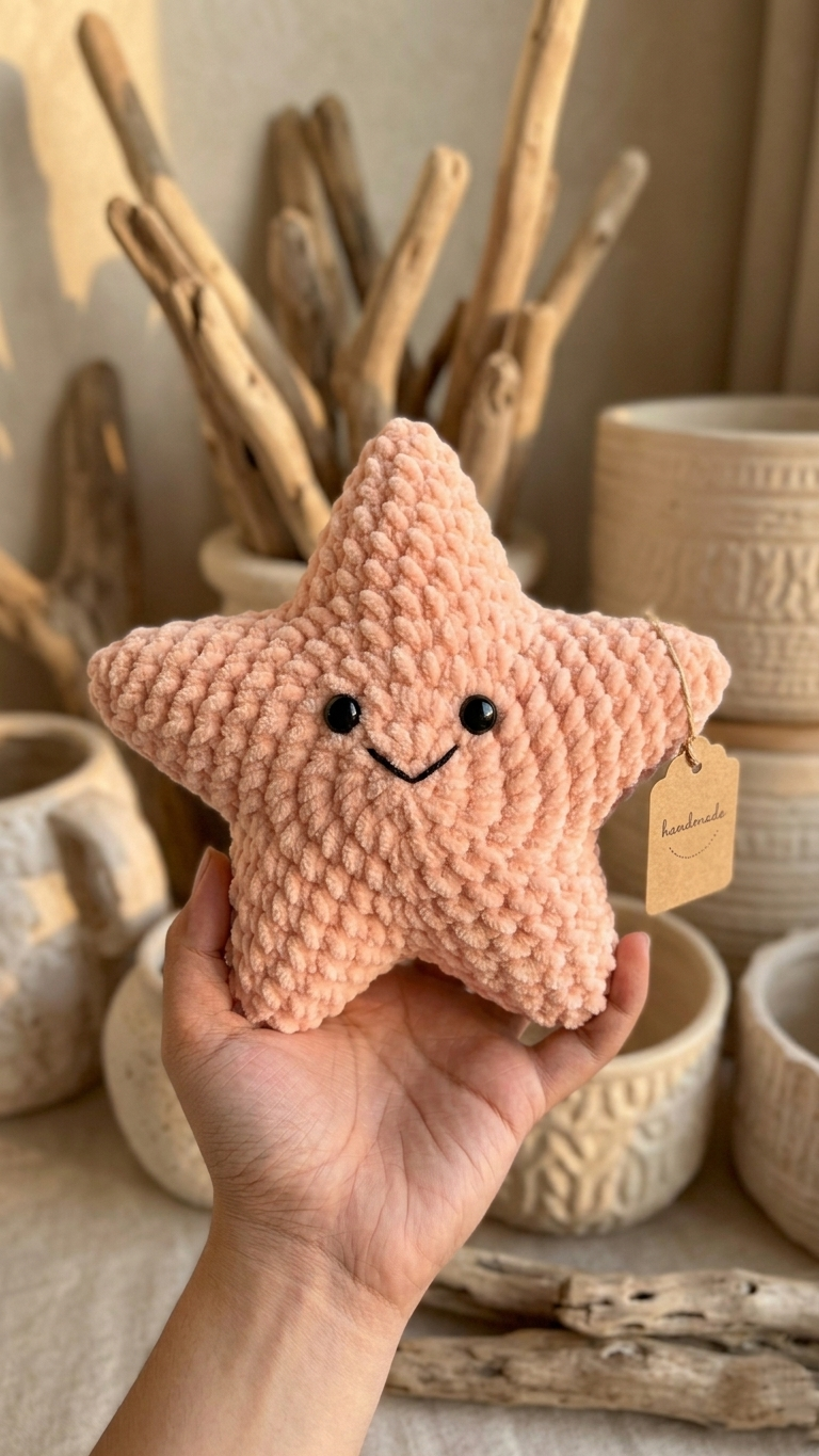 Velvet Crochet Starfish