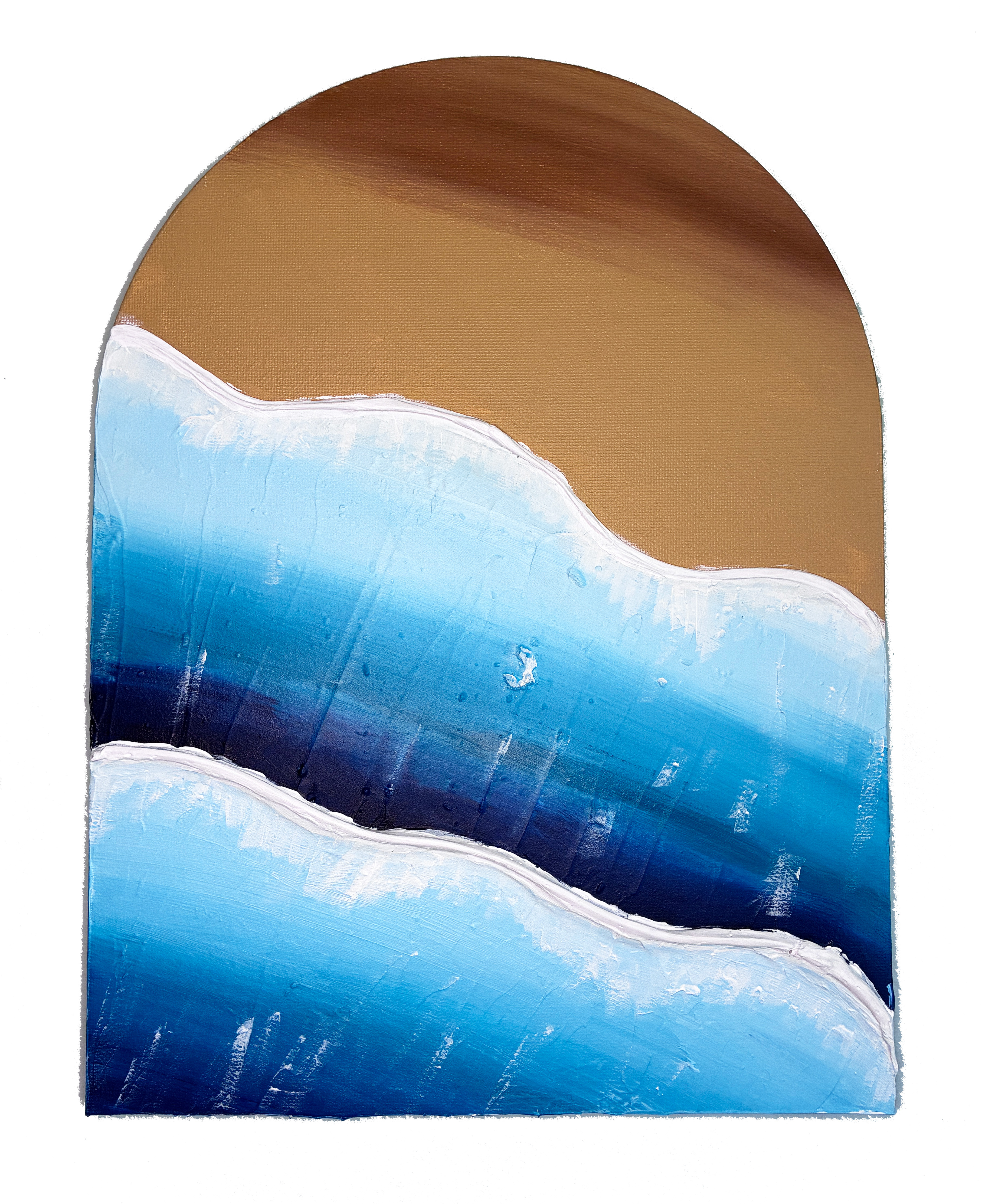 Textured Ocean Wave Wall Art
