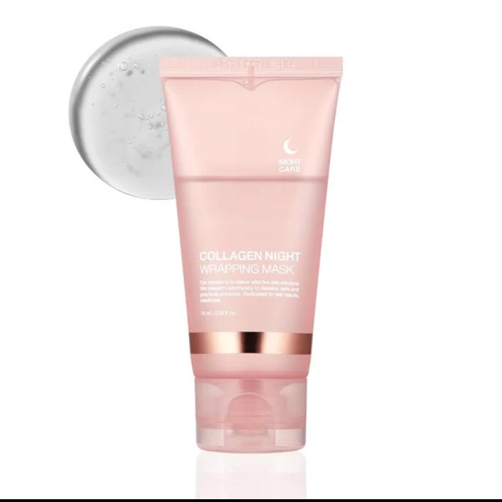 Face Night Mask Collagen Wrapping Mask Natural Ingredients Firming Elasticity & Hydration Anti-wrinkle For Skin Care