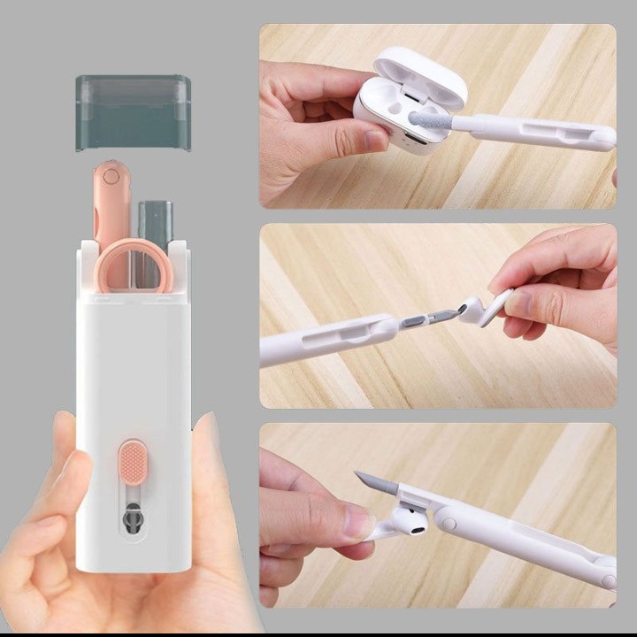 Multifunctional Bluetooth-compatible Headset Cleaning Pen Set Keyboard Cleaner Cleaning Tools Cleaner Keycap Puller Kit